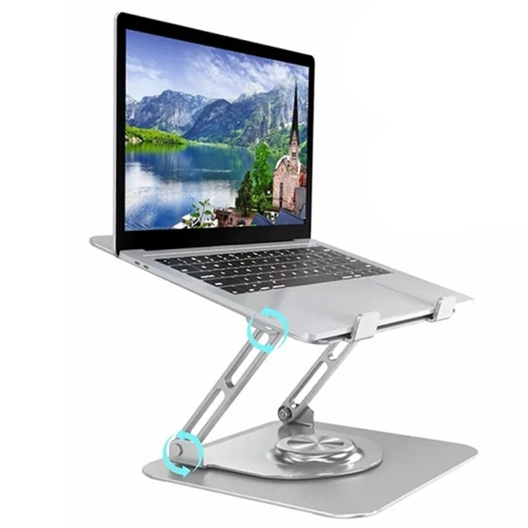 D147 Foldable 360 Degree Rotating Laptop Lifting Bracket Aluminum Alloy Notebook Desktop Stand(Black) - Laptop Stand by PMC Jewellery | Online Shopping South Africa | PMC Jewellery | Buy Now Pay Later Mobicred