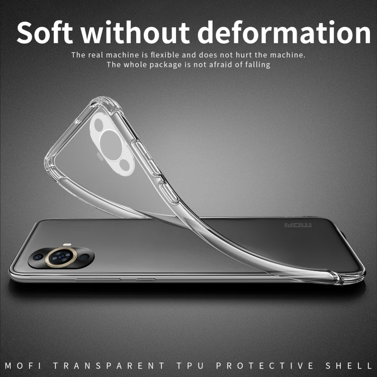 For Huawei nova 11 4G MOFI Ming Series Transparent Ultra-thin TPU Phone Case - Huawei Cases by MOFI | Online Shopping South Africa | PMC Jewellery