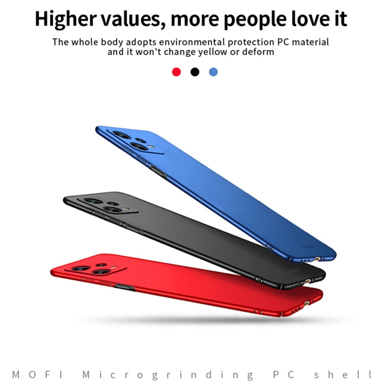 For Xiaomi Redmi Note 12 5G Global MOFI Micro-Frosted PC Ultra-thin Hard Phone Case(Black) - free shipping - PMC TechLife - Order now!