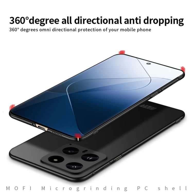 For Xiaomi 14 MOFI Micro-Frosted PC Ultra-thin Hard Phone Case(Black) - free shipping - PMC TechLife - Order now!