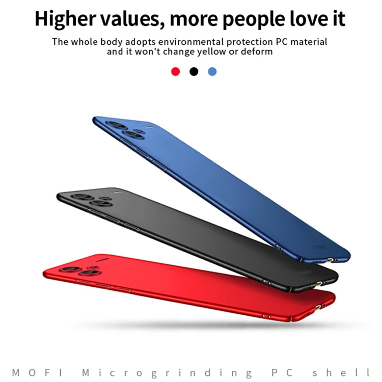 For Xiaomi Redmi Note 13 Pro+ MOFI Micro-Frosted PC Ultra-thin Hard Phone Case(Black) - Xiaomi Cases by MOFI | Online Shopping South Africa | PMC TechLife | Buy Now Pay Later Mobicred