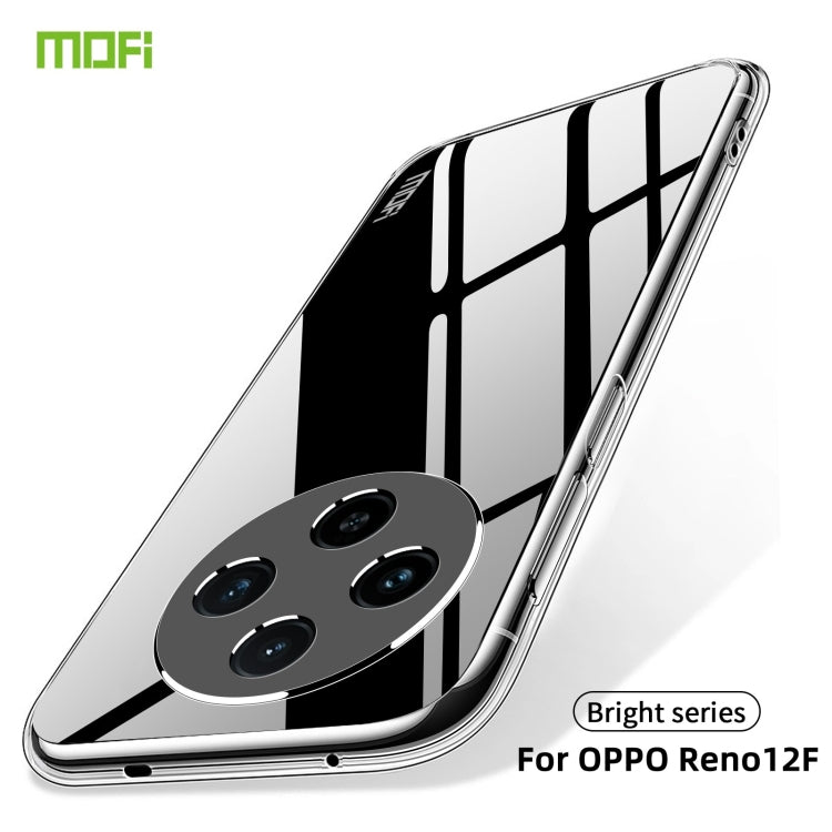 For OPPO Reno12 F 5G MOFI Ming Series Transparent Ultra-thin TPU Phone Case(Transparent) - Reno12 F Cases by MOFI | Online Shopping South Africa | PMC Jewellery | Buy Now Pay Later Mobicred