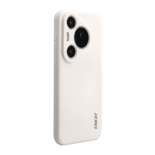 For Huawei Pura 70 Pro / 70 Pro+ ENKAY Hat-Prince Liquid Silicone Shockproof Protective Soft Case(Beige) - Huawei Cases by ENKAY | Online Shopping South Africa | PMC Jewellery | Buy Now Pay Later Mobicred