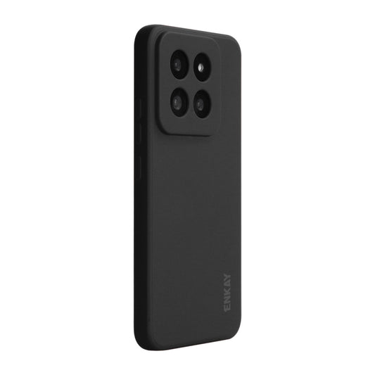 For Xiaomi 14 Pro ENKAY Hat-Prince Liquid Silicone Shockproof Soft Phone Case(Black) - 14 Pro Cases by ENKAY | Online Shopping South Africa | PMC Jewellery | Buy Now Pay Later Mobicred