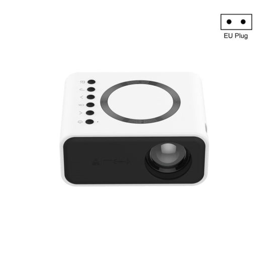 YT300 Home Multimedia Mini Remote Projector Support Mobile Phone(EU Plug White) - Mini Projector by PMC Jewellery | Online Shopping South Africa | PMC Jewellery | Buy Now Pay Later Mobicred