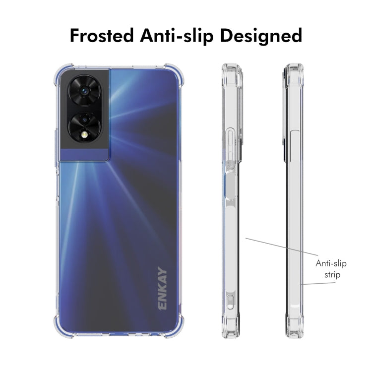 For TCL 505 4G ENKAY Hat-Prince Transparent TPU Shockproof Phone Case - More Brand by ENKAY | Online Shopping South Africa | PMC Jewellery | Buy Now Pay Later Mobicred