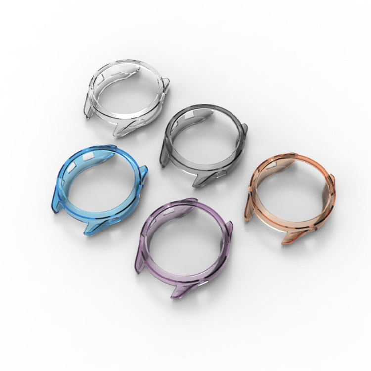 For Garmin Forerunner 265 ENKAY Hat-Prince Transparent TPU Frame Drop Protection Case(Blue) - Watch Cases by ENKAY | Online Shopping South Africa | PMC TechLife | Buy Now Pay Later Mobicred