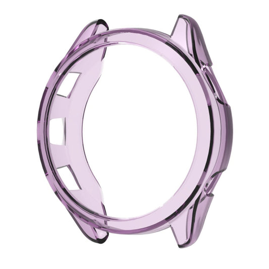 For Garmin Forerunner 265 ENKAY Hat-Prince Transparent TPU Frame Drop Protection Case(Purple) - Watch Cases by ENKAY | Online Shopping South Africa | PMC Jewellery | Buy Now Pay Later Mobicred