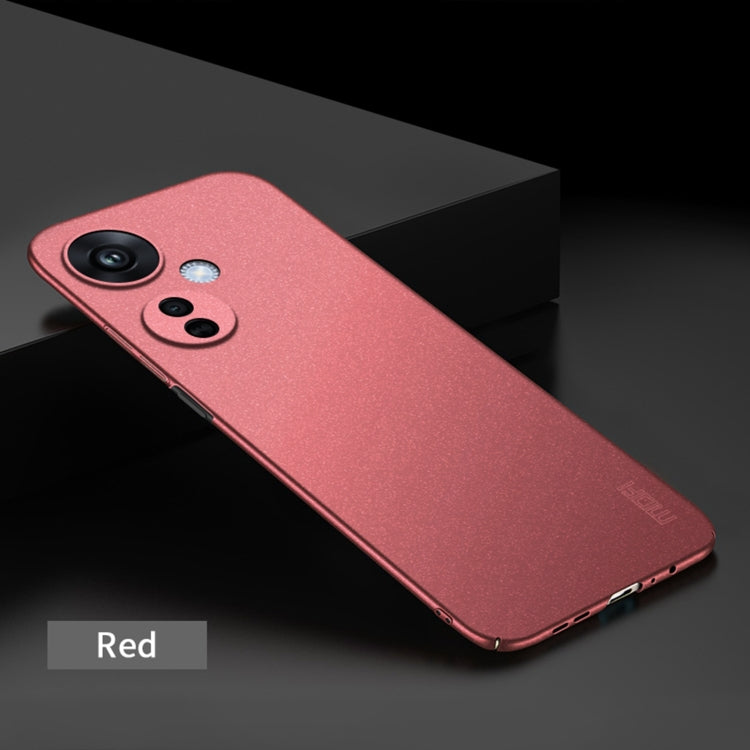 For OPPO K11X 5G MOFI Fandun Series Frosted PC Ultra-thin All-inclusive Phone Case(Red) - OPPO Cases by MOFI | Online Shopping South Africa | PMC Jewellery