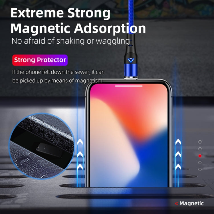 ENKAY 3A USB to 8 Pin Magnetic Fast Charging Data Cable with LED Light, Length:1m(Silver) - free shipping - PMC Jewellery - Order now!