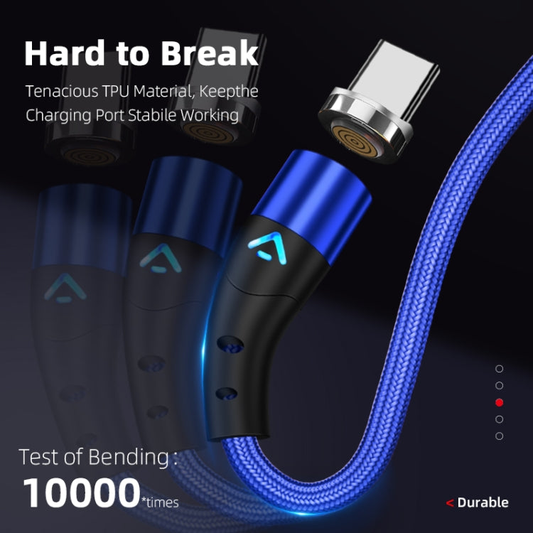 ENKAY 3A USB to 8 Pin Magnetic Fast Charging Data Cable with LED Light, Length:2m(Silver) - Charging Cable & Head by ENKAY | Online Shopping South Africa | PMC Jewellery | Buy Now Pay Later Mobicred