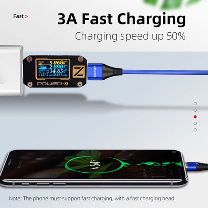 ENKAY 2 in 1 3A USB to 8 Pin + Type-C Magnetic Fast Charging Data Cable, Length:2m(Silver) - Charging Cable & Head by ENKAY | Online Shopping South Africa | PMC Jewellery | Buy Now Pay Later Mobicred