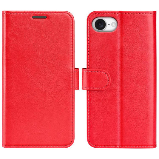 For iPhone 16e R64 Texture Horizontal Flip Leather Phone Case(Red) - iPhone 16e Cases by PMC Jewellery | Online Shopping South Africa | PMC Jewellery | Buy Now Pay Later Mobicred