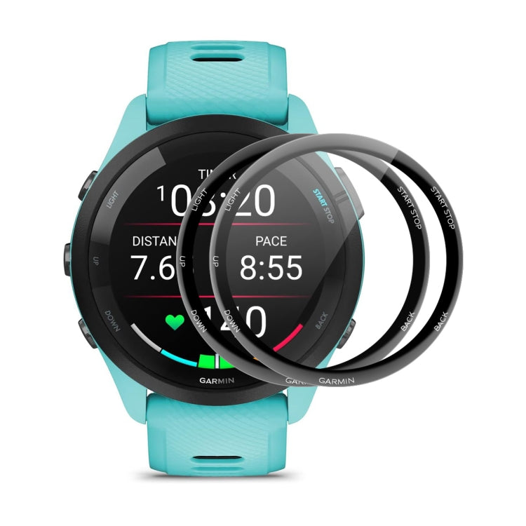 For Garmin Forerunner 265S 2pcs ENKAY 3D Full Coverage Soft PC Edge PMMA HD Screen Protector Film - free shipping - PMC TechLife - Order now!