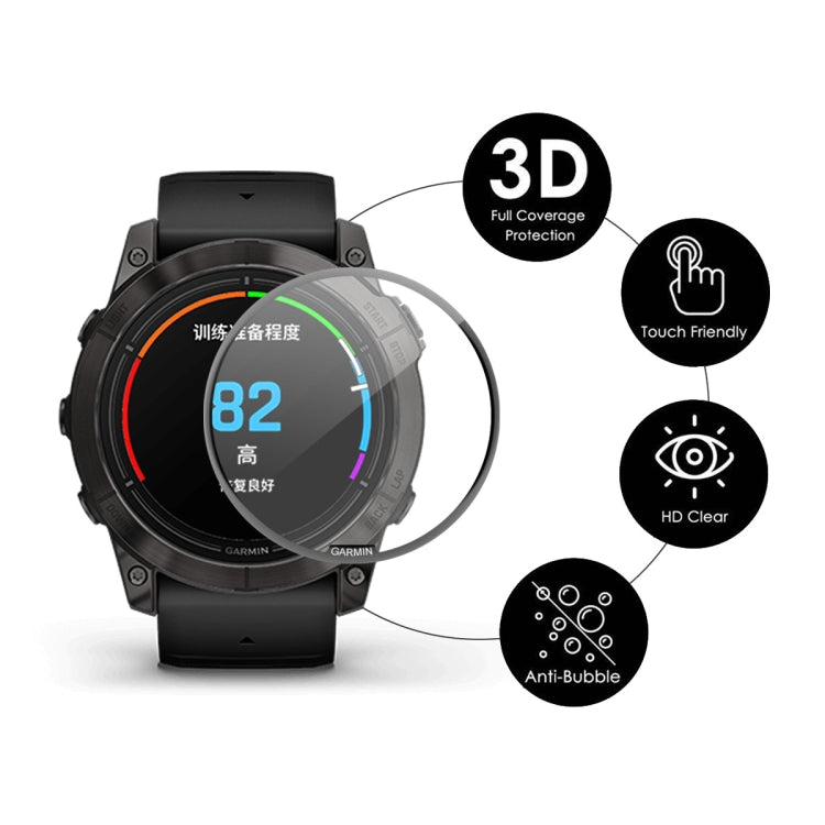 For Garmin Epix Pro Gen 2 47mm 5pcs ENKAY 3D Full Coverage Soft PC Edge PMMA HD Screen Protector Film - Screen Protector by ENKAY | Online Shopping South Africa | PMC TechLife | Buy Now Pay Later Mobicred