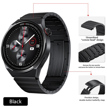 For Huawei Watch 4 / 4 Pro Titanium Alloy Quick Release Watch Band(Black) - Watch Bands by PMC Jewellery | Online Shopping South Africa | PMC Jewellery