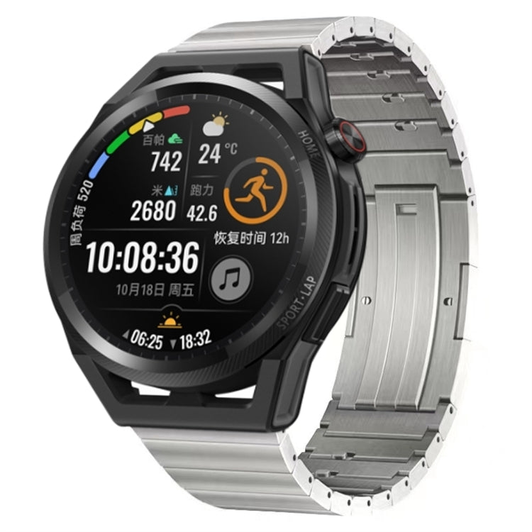 For Huawei Watch GT Runner Titanium Alloy Quick Release Watch Band(Silver) - Watch Bands by PMC TechLife | Online Shopping South Africa | PMC TechLife