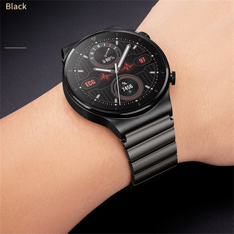 For Huawei Watch GT3 46mm Titanium Alloy Quick Release Watch Band(Black) - Watch Bands by PMC Jewellery | Online Shopping South Africa | PMC Jewellery