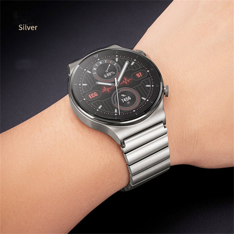 For Huawei Watch 3 Pro Titanium Alloy Quick Release Watch Band(Silver) - Watch Bands by PMC TechLife | Online Shopping South Africa | PMC TechLife