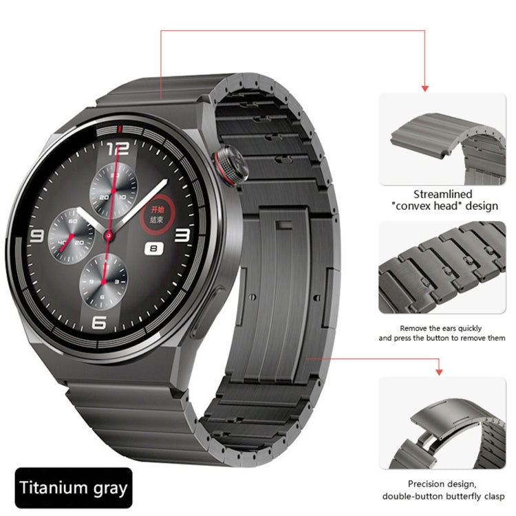 For Huawei Watch GT 2 Pro Titanium Alloy Quick Release Watch Band(Gray) - Watch Bands by PMC TechLife | Online Shopping South Africa | PMC TechLife