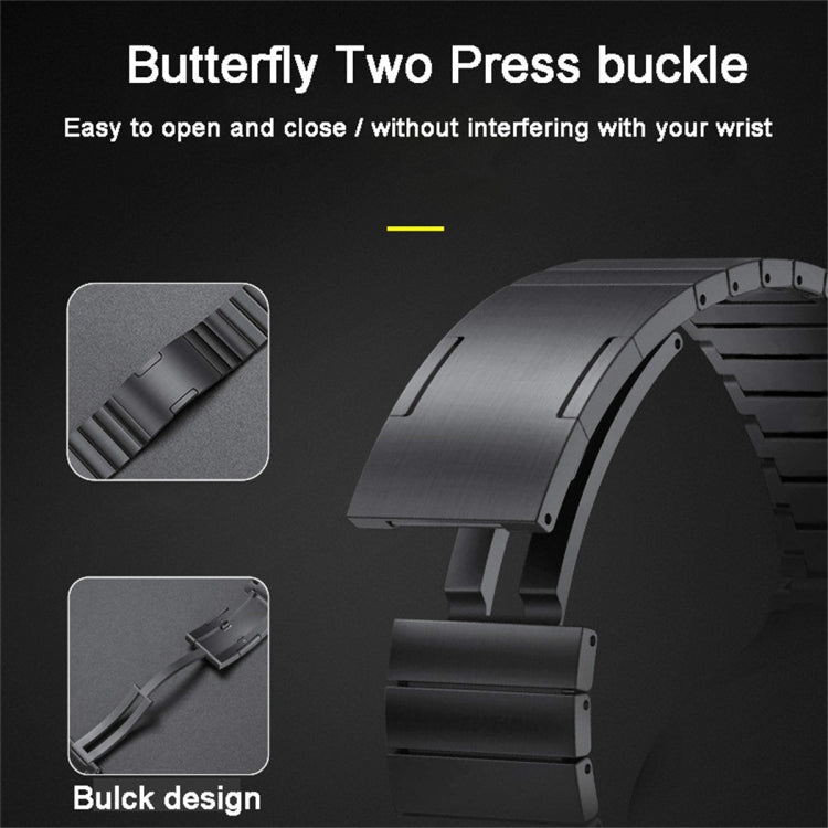 For Huawei Watch GT3 Pro 46mm Titanium Alloy Quick Release Watch Band(Black) - Watch Bands by PMC TechLife | Online Shopping South Africa | PMC TechLife