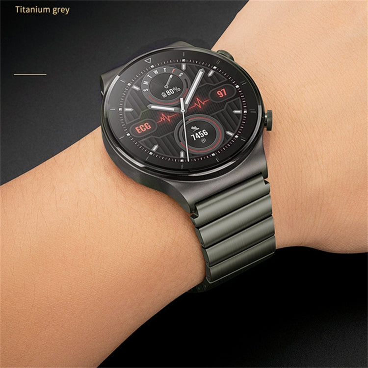 For Huawei Watch 3 Pro One Bead Titanium Alloy Watch Band(Gray) - Watch Bands by PMC TechLife | Online Shopping South Africa | PMC TechLife