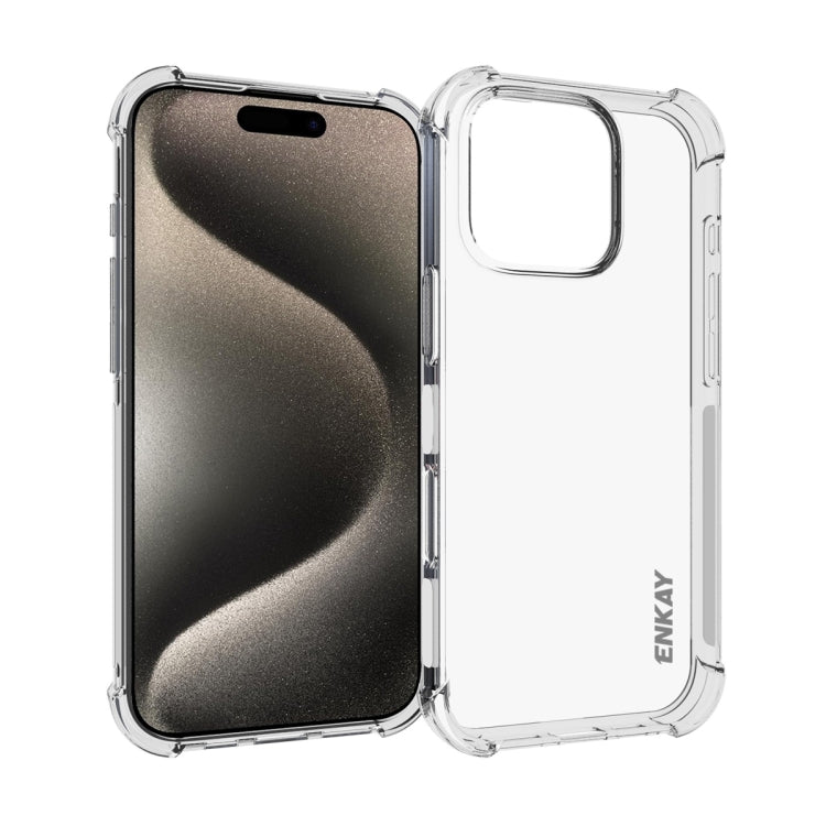 For iPhone 16 Pro Max ENKAY Hat-Prince Transparent TPU Shockproof Phone Case - iPhone 16 Pro Max Cases by ENKAY | Online Shopping South Africa | PMC Jewellery | Buy Now Pay Later Mobicred