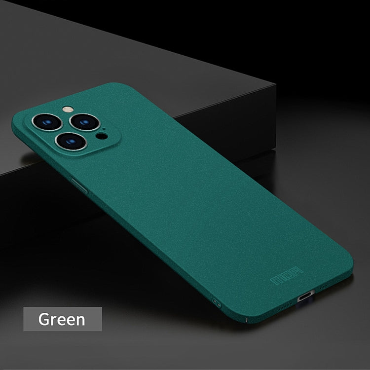 For iPhone 15 Pro MOFI Fandun Series Frosted PC Ultra-thin All-inclusive Phone Case(Green) - iPhone 15 Pro Cases by MOFI | Online Shopping South Africa | PMC Jewellery