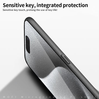 For iPhone 16 MOFI Fandun Series Frosted PC Ultra-thin All-inclusive Phone Case(Black) - iPhone 16 Cases by MOFI | Online Shopping South Africa | PMC Jewellery | Buy Now Pay Later Mobicred