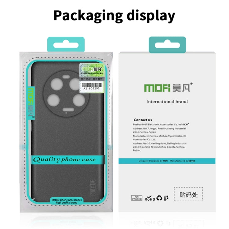 For Xiaomi 14 Ultra MOFI Fandun Series Frosted PC Ultra-thin All-inclusive Phone Case(Gray) - 14 Ultra Cases by MOFI | Online Shopping South Africa | PMC Jewellery | Buy Now Pay Later Mobicred