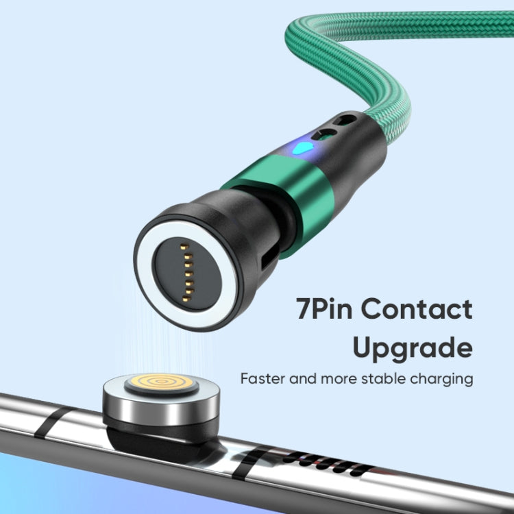 ENKAY PD60W Type-C to Type-C / 8 Pin Magnetic 540 Degrees Rotating Fast Charging Cable, Length:1m(Green) - Charging Cable & Head by ENKAY | Online Shopping South Africa | PMC Jewellery | Buy Now Pay Later Mobicred