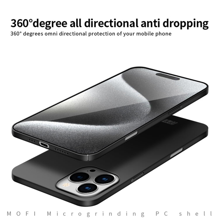 For iPhone 16 Pro MOFI Frosted PC Ultra-thin Hard Phone Case(Black) - free shipping - PMC Jewellery - Order now!