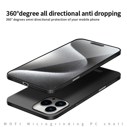 For iPhone 16 Pro Max MOFI Frosted PC Ultra-thin Hard Phone Case(Black) - iPhone 16 Pro Cases by MOFI | Online Shopping South Africa | PMC Jewellery | Buy Now Pay Later Mobicred