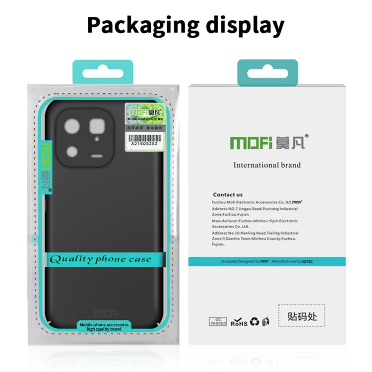 For iPhone 15 Plus MOFI Frosted PC Ultra-thin Hard Phone Case(Gold) - iPhone 15 Plus Cases by MOFI | Online Shopping South Africa | PMC TechLife | Buy Now Pay Later Mobicred