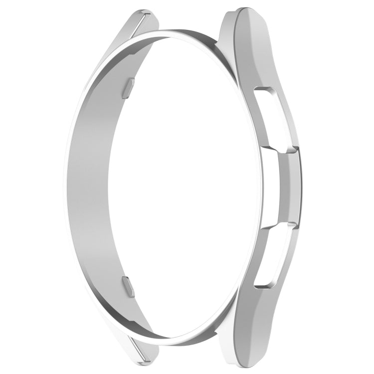 For Samsung Galaxy Watch 6 Classic 47mm Half Coverage Hollow PC Watch Protective Case(Silver) - Watch Cases by PMC TechLife | Online Shopping South Africa | PMC TechLife