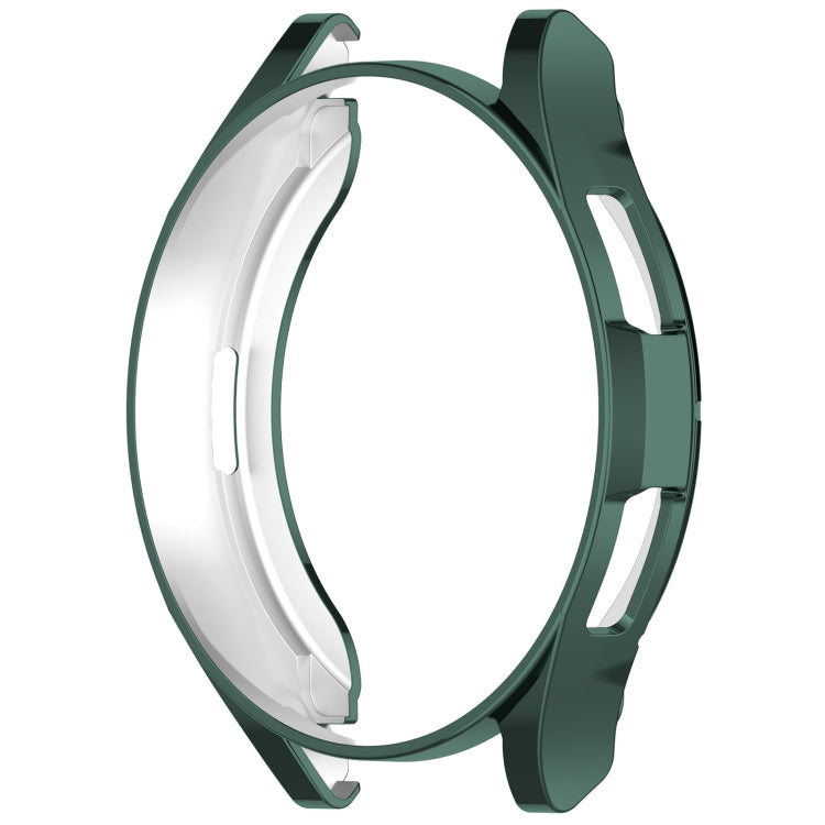 For Samsung Galaxy Watch6 Classic 43mm Electroplated TPU Half Pack Hollow Watch Protective Case(Green) - Watch Cases by PMC Jewellery | Online Shopping South Africa | PMC Jewellery