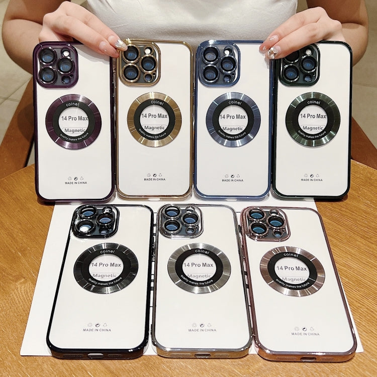 For iPhone 15 Pro Magsafe Electroplating TPU Phone Case(Blue) - iPhone 15 Pro Cases by PMC TechLife | Online Shopping South Africa | PMC TechLife