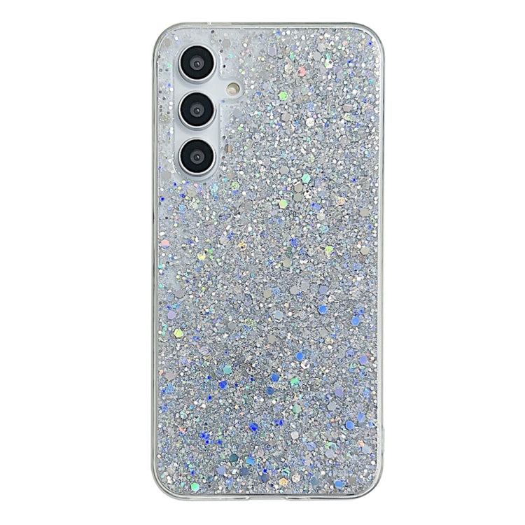 For Samsung Galaxy S24+ 5G Glitter Sequins Epoxy TPU Phone Case(Silver) - Galaxy S24+ 5G Cases by PMC TechLife | Online Shopping South Africa | PMC TechLife