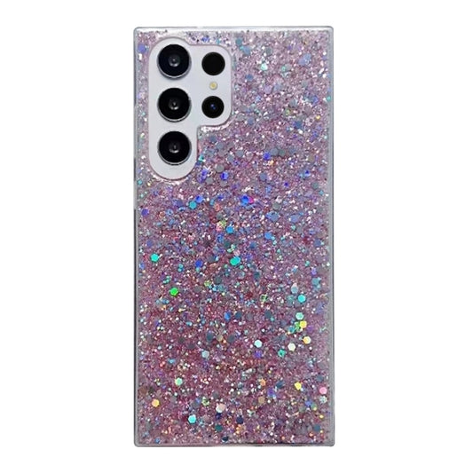 For Samsung Galaxy S24 Ultra 5G Glitter Sequins Epoxy TPU Phone Case(Pink) - Galaxy S24 Ultra 5G Cases by PMC Jewellery | Online Shopping South Africa | PMC Jewellery