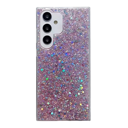 For Samsung Galaxy S25 Ultra 5G Glitter Sequins Epoxy TPU Phone Case(Pink) - Galaxy S25 Ultra 5G Cases by PMC Jewellery | Online Shopping South Africa | PMC Jewellery | Buy Now Pay Later Mobicred