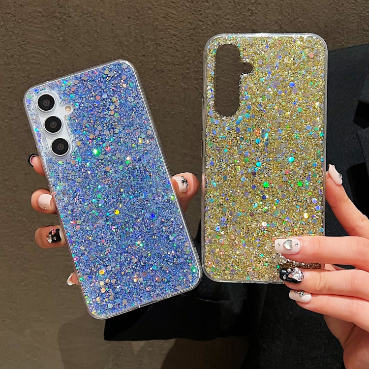 For Samsung Galaxy S24 5G Glitter Sequins Epoxy TPU Phone Case(Gold) - Galaxy S24 5G Cases by PMC Jewellery | Online Shopping South Africa | PMC Jewellery