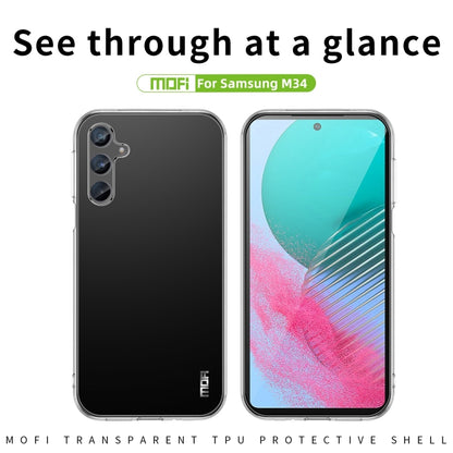 For Samsung Galaxy M34 5G MOFI Ming Series Ultra-thin TPU Phone Case(Transparent) - Galaxy Phone Cases by MOFI | Online Shopping South Africa | PMC Jewellery