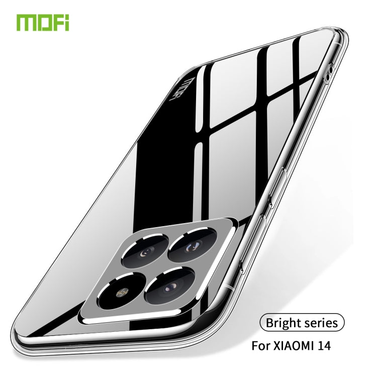 For Xiaomi 14 MOFI Ming Series Ultra-thin TPU Phone Case(Transparent) - 14 Cases by MOFI | Online Shopping South Africa | PMC Jewellery