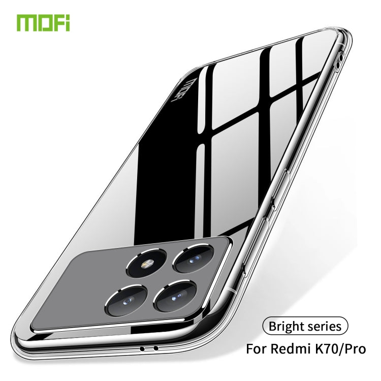 For Xiaomi Redmi K70 / K70 Pro MOFI Ming Series Ultra-thin TPU Phone Case(Transparent) - K70 Pro Cases by MOFI | Online Shopping South Africa | PMC Jewellery