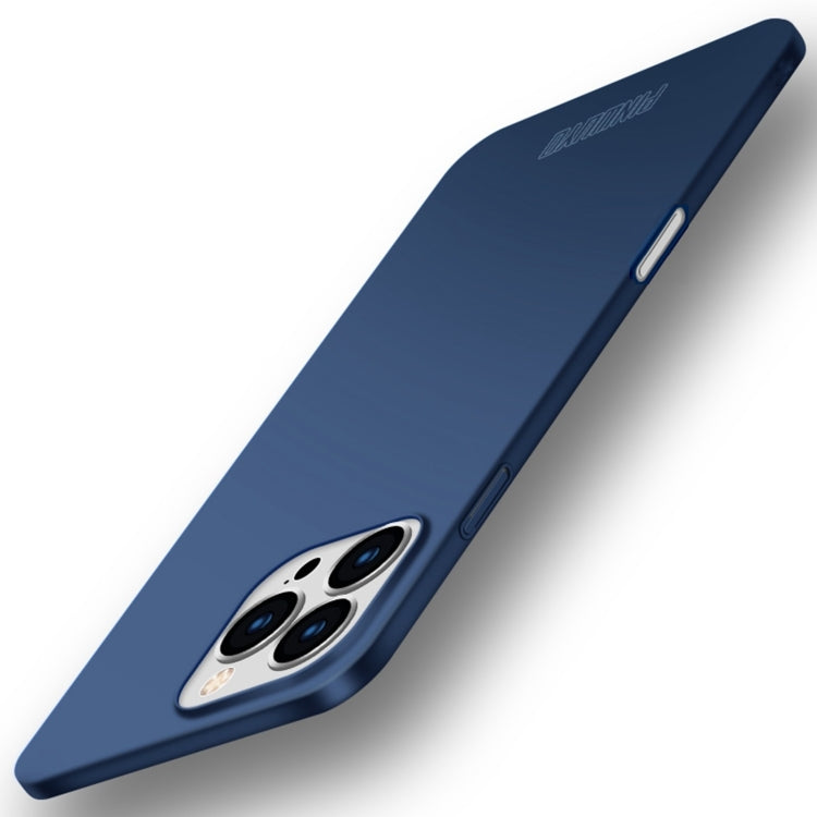 For iPhone 16 Pro PINWUYO Micro-Frosted PC Ultra-thin Hard Phone Case with Magsafe Magnetic Ring(Blue) - iPhone 16 Pro Cases by PINWUYO | Online Shopping South Africa | PMC Jewellery | Buy Now Pay Later Mobicred