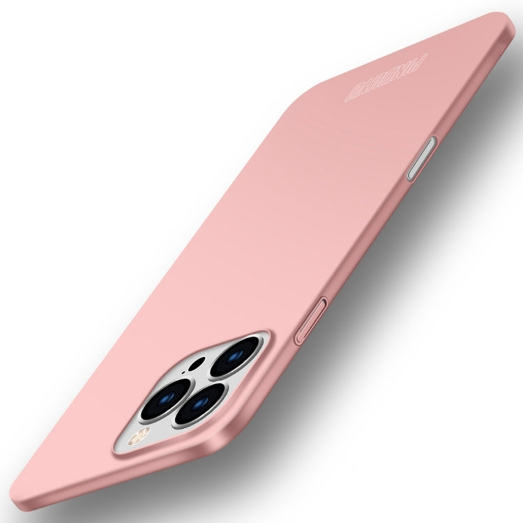 For iPhone 16 Pro PINWUYO Micro-Frosted PC Ultra-thin Hard Phone Case with Magsafe Magnetic Ring(Rose Gold) - iPhone 16 Pro Cases by PINWUYO | Online Shopping South Africa | PMC Jewellery | Buy Now Pay Later Mobicred