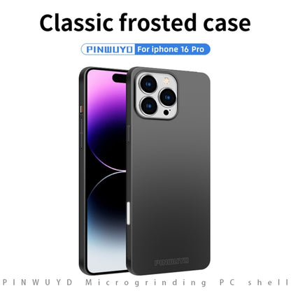 For iPhone 16 Pro PINWUYO Micro-Frosted PC Ultra-thin Hard Phone Case with Magsafe Magnetic Ring(Rose Gold) - iPhone 16 Pro Cases by PINWUYO | Online Shopping South Africa | PMC Jewellery | Buy Now Pay Later Mobicred