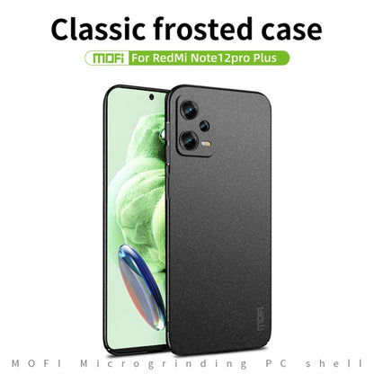 For Xiaomi Redmi Note 12 Pro+ Global MOFI Fandun Series Frosted PC Ultra-thin All-inclusive Phone Case(Green) - Xiaomi Cases by MOFI | Online Shopping South Africa | PMC Jewellery