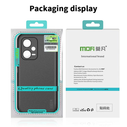 For Xiaomi Redmi Note 12 Pro Global MOFI Fandun Series Frosted PC Ultra-thin All-inclusive Phone Case(Gray) - Xiaomi Cases by MOFI | Online Shopping South Africa | PMC Jewellery