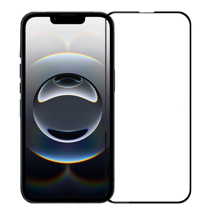 For iPhone 16e MOFI 9H 2.5D Full Screen Tempered Glass Film(Black) - iPhone 16e Tempered Glass by MOFI | Online Shopping South Africa | PMC TechLife | Buy Now Pay Later Mobicred